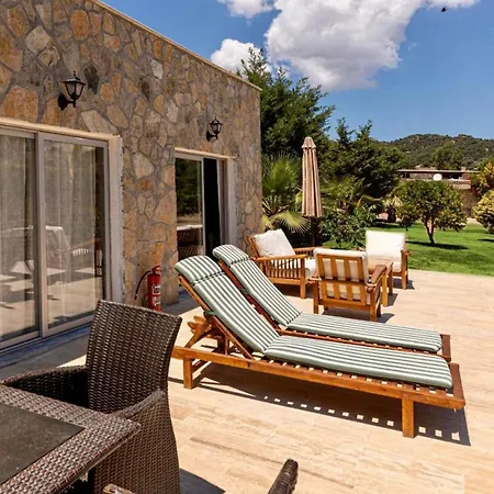 Gorgeous House With Shared Pool Surrounded By Nature In Bodrum